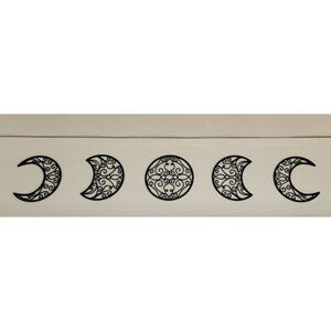 New Moon Wall Decoration, Moon Phase Wall Art Decoration Hanging (5 Pieces)
